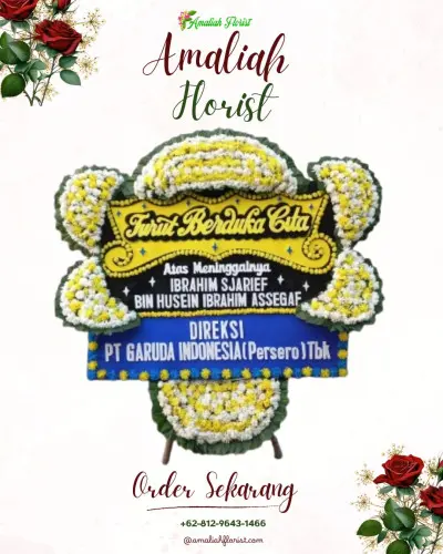 Papan Bunga Duka demang lebar daun