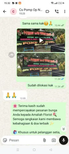 Testimonial Papan Bunga demang lebar daun