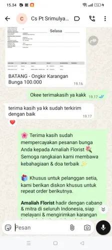 Testimonial Papan Bunga demang lebar daun