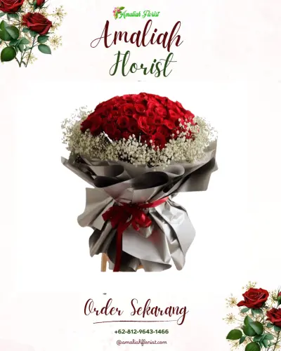 Buket Bunga demang lebar daun